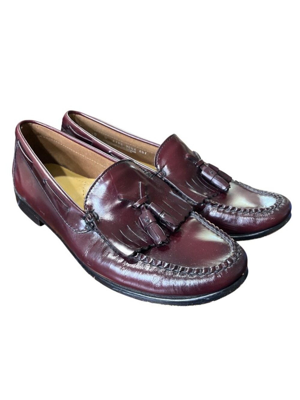 Weejuns G.H. Bass Co. Mens Size 10 Tassel Kiltie Loafer Burgundy Leather USA